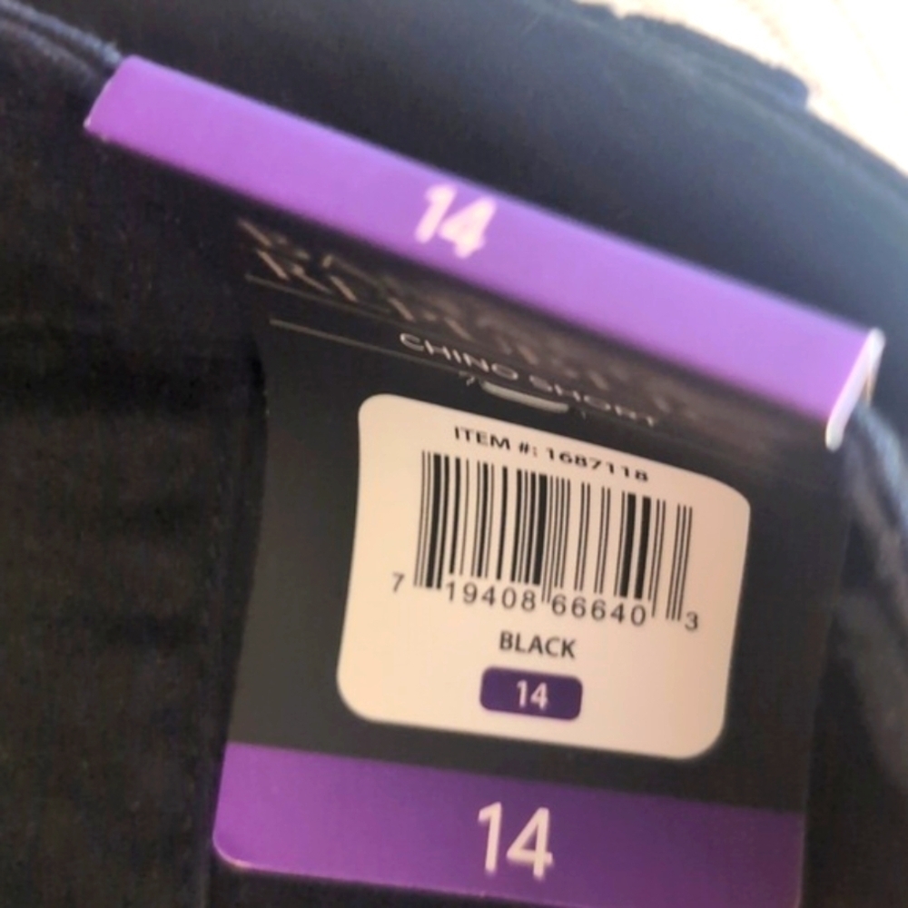 NWT Banana Republic Size 14 Black Chino Shorts | Tailored Work Staple - Picture 8 of 14